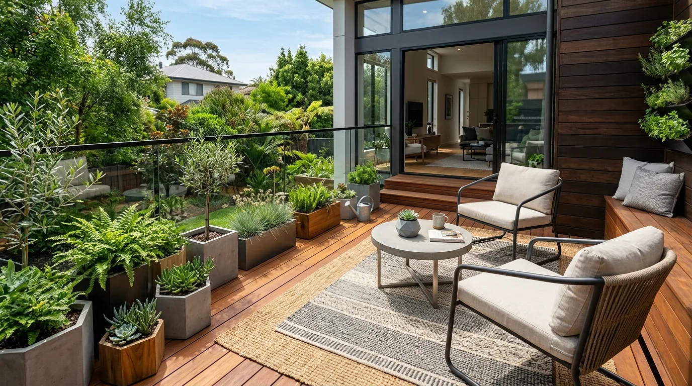 Deck With Open Space for Movement